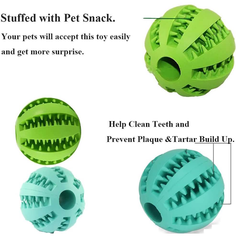 2-Pack: Dog Teething Toy Balls