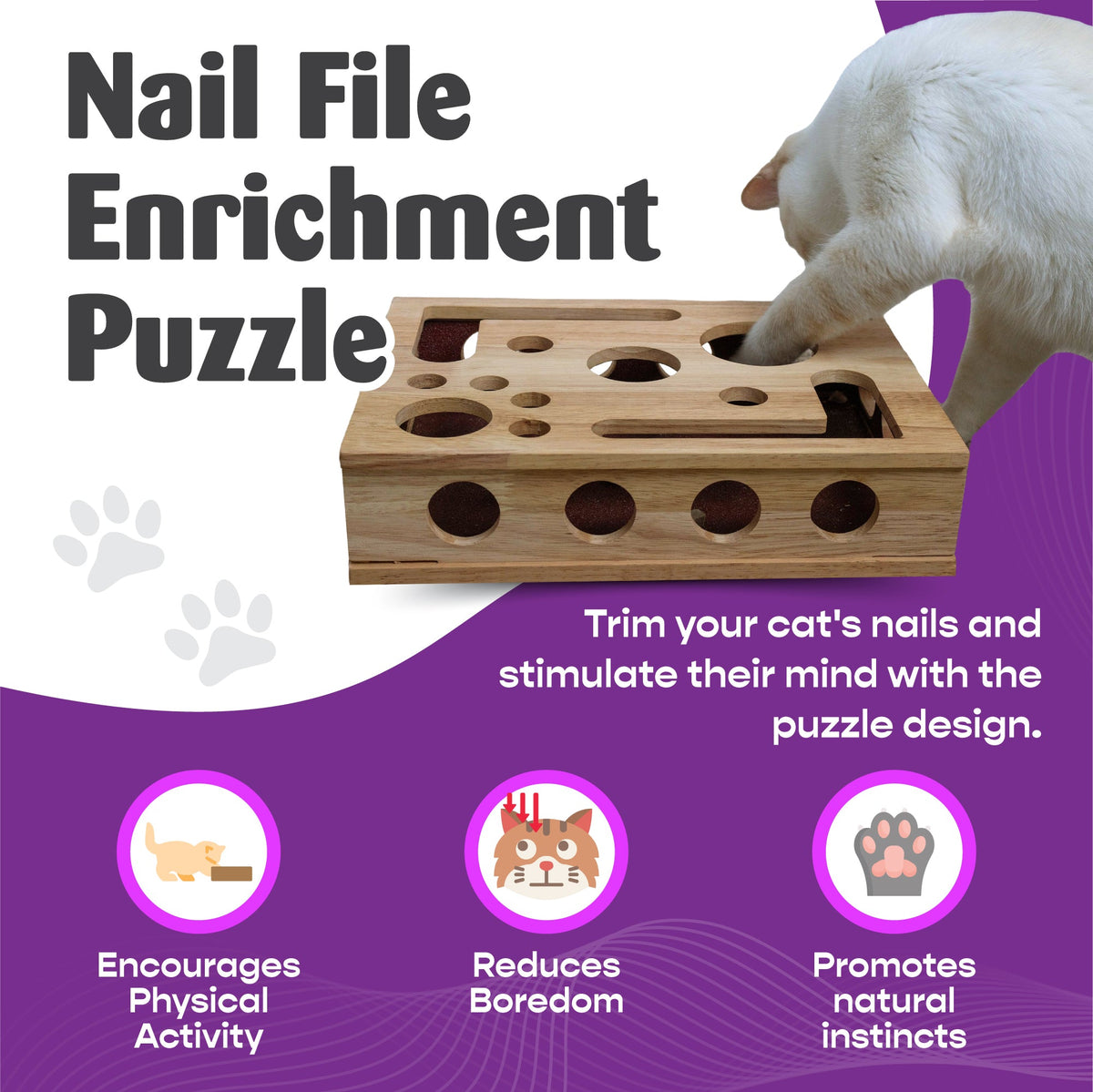 *The Original* Cat Nail File Enrichment Box