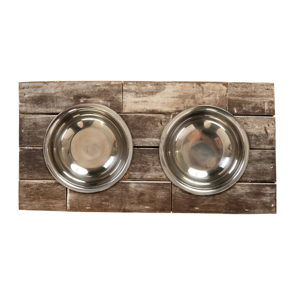 Huntley Pet Elevated Dog and Cat Double Bowl Feeder